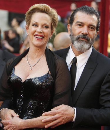 Antonio Banderas and Melanie Griffith arrive at the 82nd Academy Awards in Hollywood
